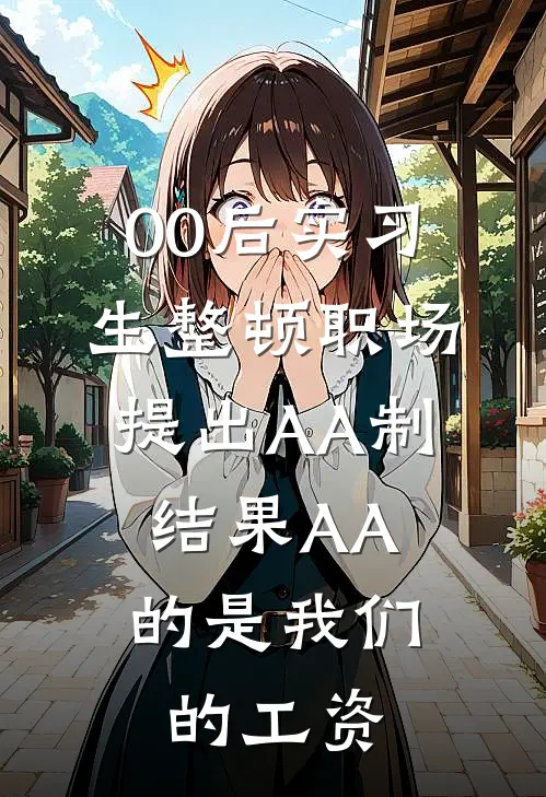 00后实习生整顿职场提出AA制，结果AA的是我们的工资