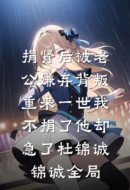 捐肾后被老公嫌弃背叛，重来一世我不捐了他却急了杜锦诚锦诚全局