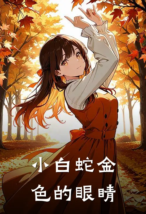 小白蛇金色的眼睛